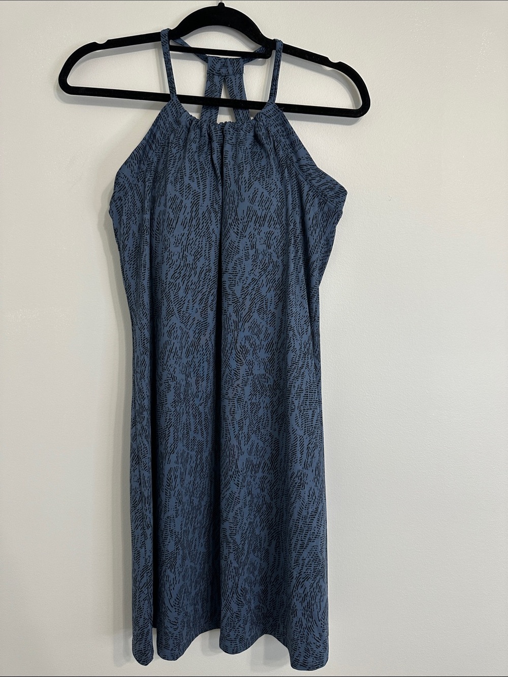 Eddie Bauer Navy Patterned Strappy Athletic Dress